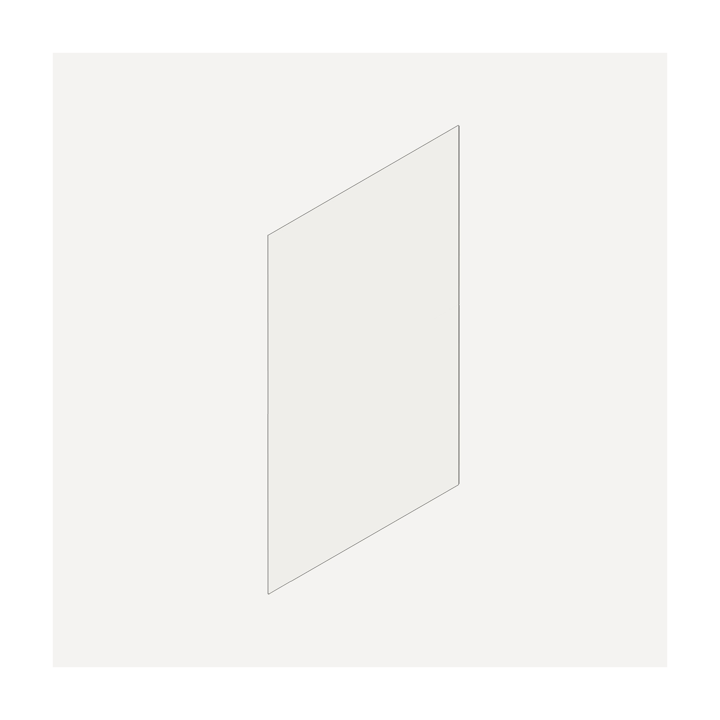 Cartesian & Profiles Side Kit, 30" H x 21" D, Single Side Kit, Satin White Bathroom Accessories — For Cartesian & Profiles