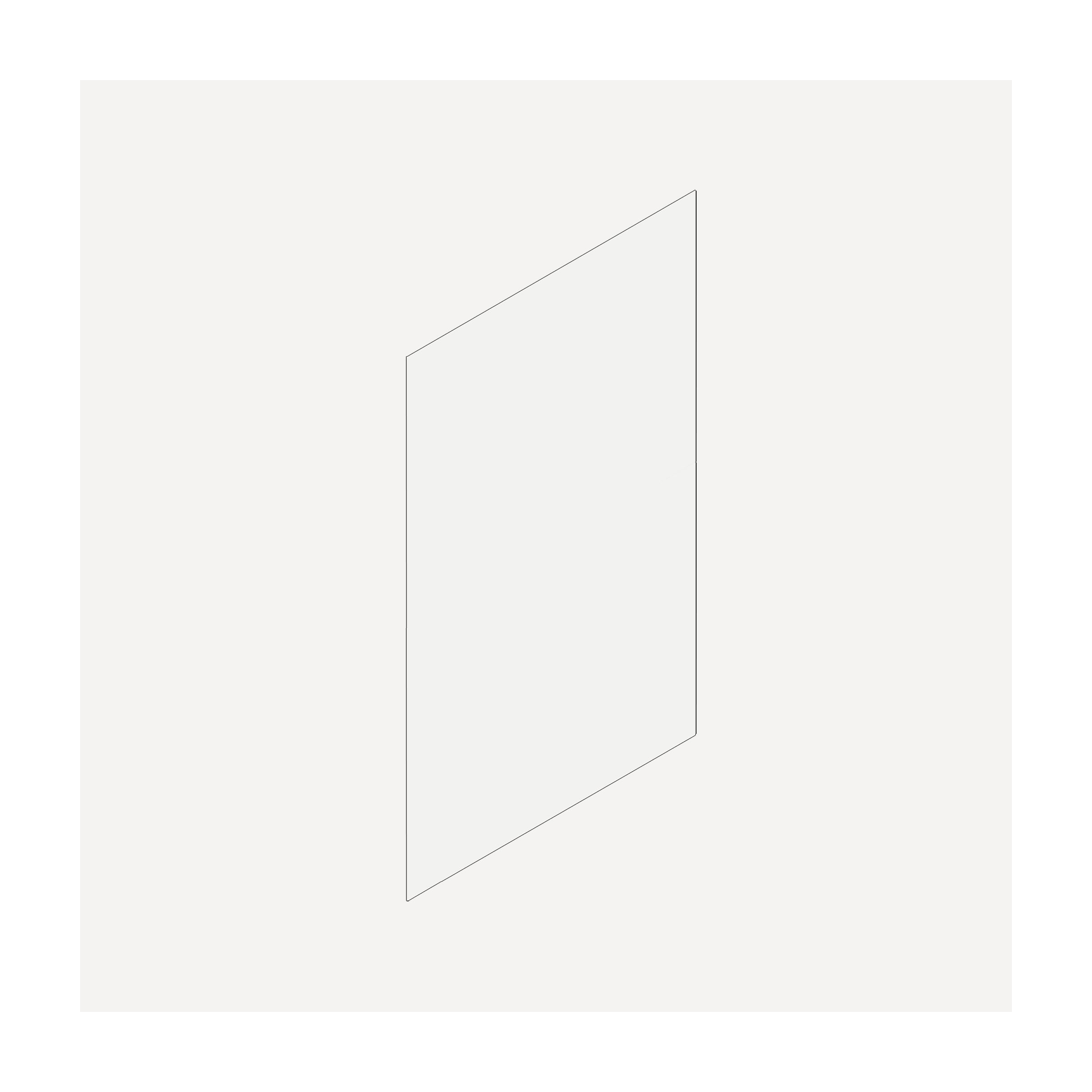 Cartesian & Profiles Side Kit, 30" H x 21" D, Single Side Kit, White Bathroom Accessories — For Cartesian & Profiles