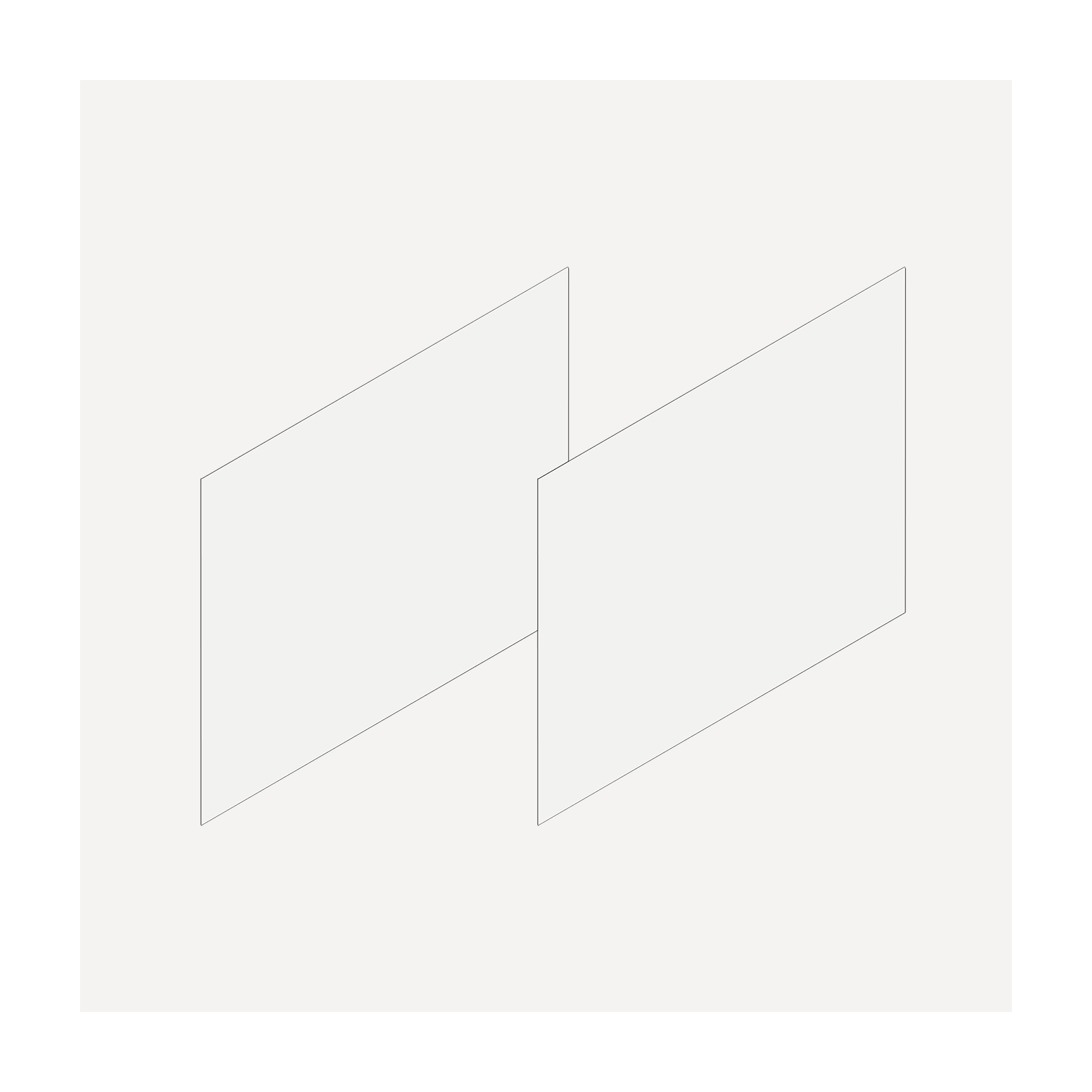 Cartesian & Profiles Side Kit, 15" H x 21" D, Pair Side Kits, White Bathroom Accessories — For Cartesian & Profiles