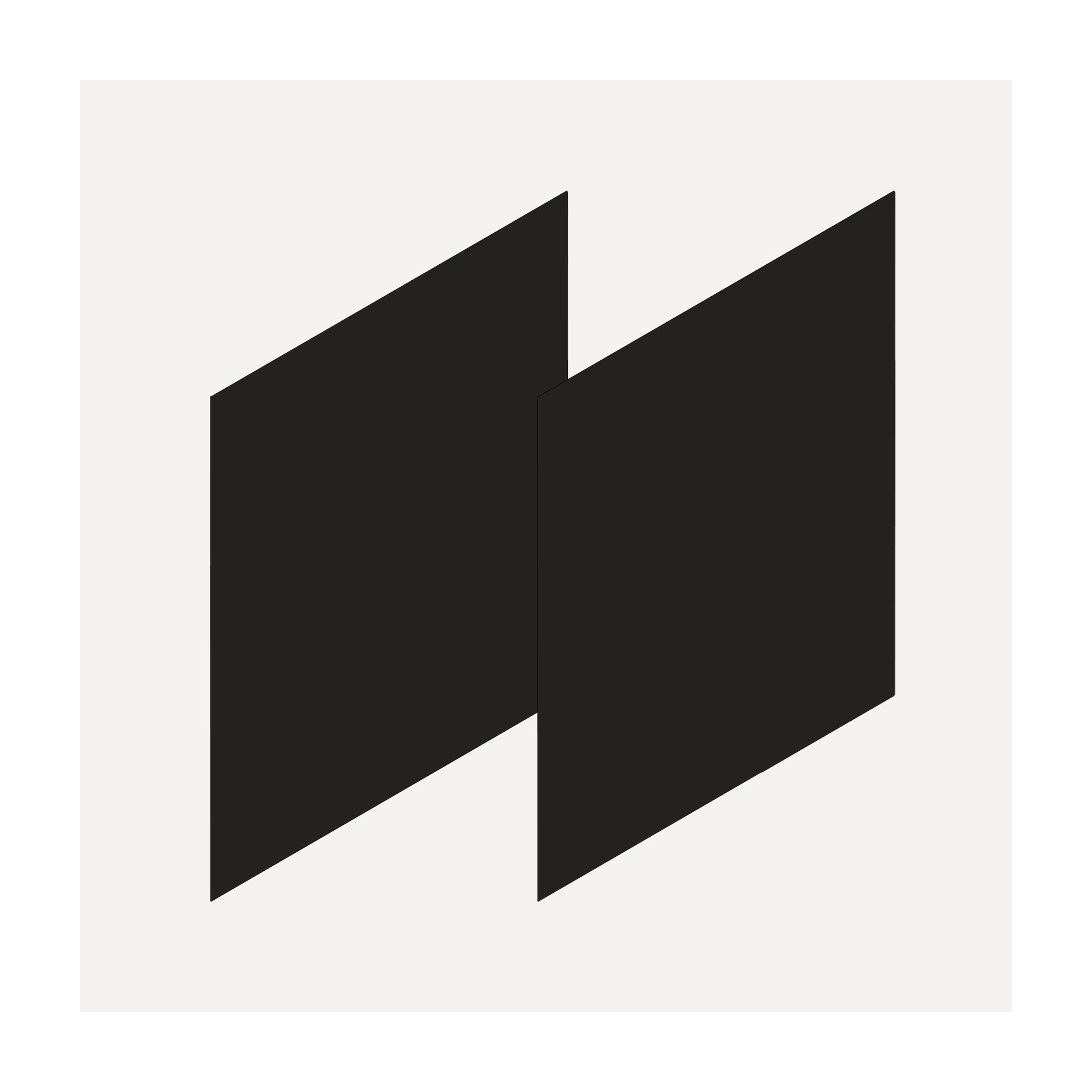 Cartesian & Profiles Side Kit, 22-1/2" H x 21" D, Pair Side Kits, Matte Black Bathroom Accessories — For Cartesian & Profiles