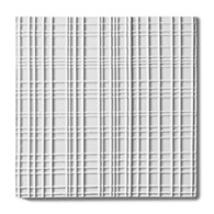 Tableau by Kelly Wearstler Reef 9" x 9" field tile in White Shimmer