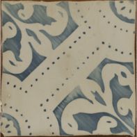 4-5/8" x 4-5/8" la spezia 2 decorative tile in royal blue and off white