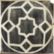 4-5/8" x 4-5/8" yaffo 5 decorative tile in charcoal and off white