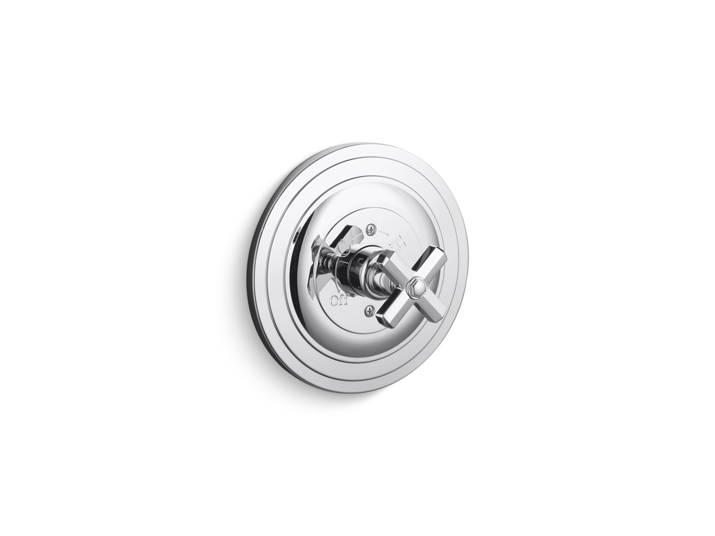 For Town Pressure Balance Trim, Cross Handle