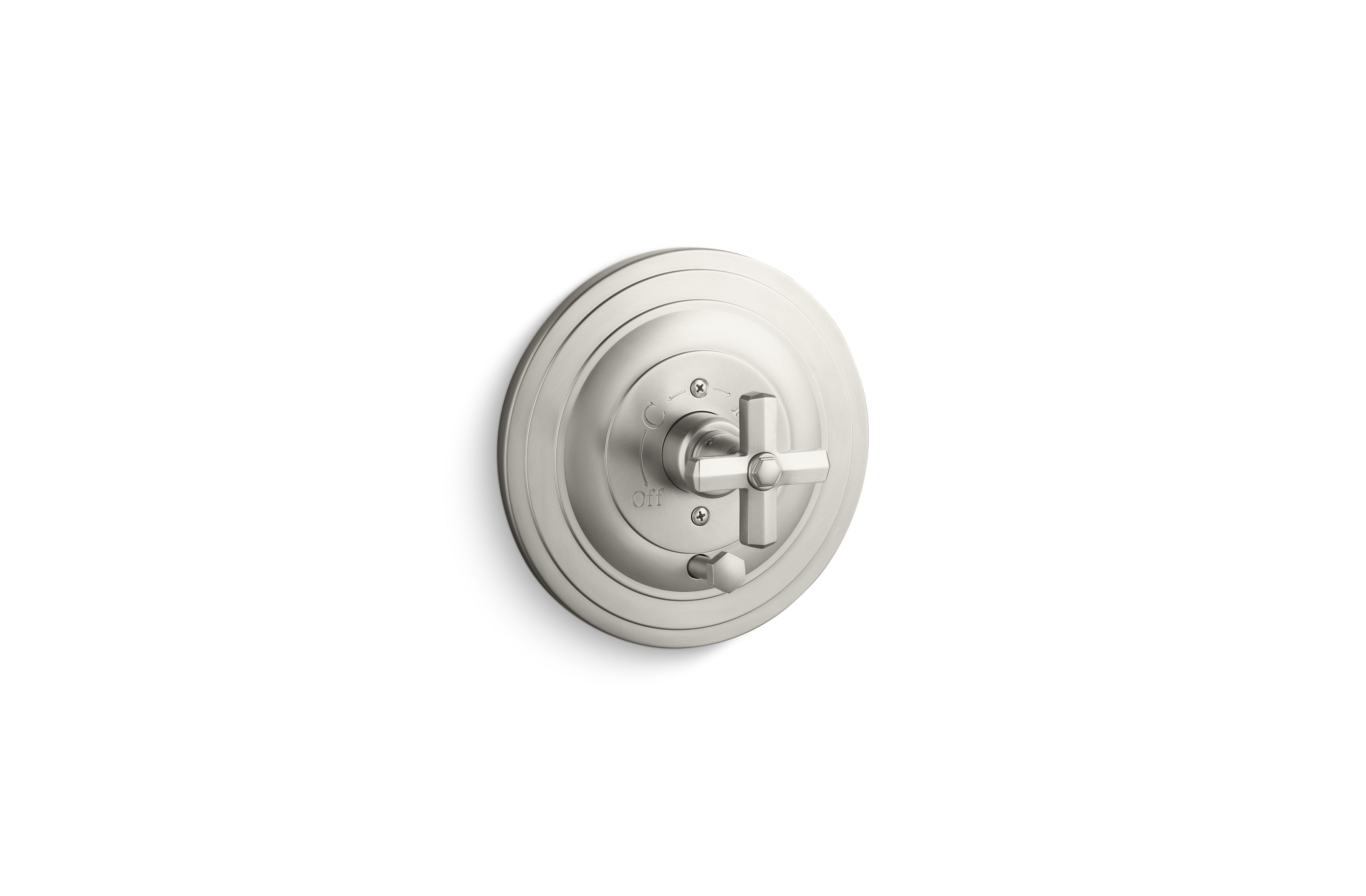 For Town — Pressure Balance Trim with Diverter, Cross Handle