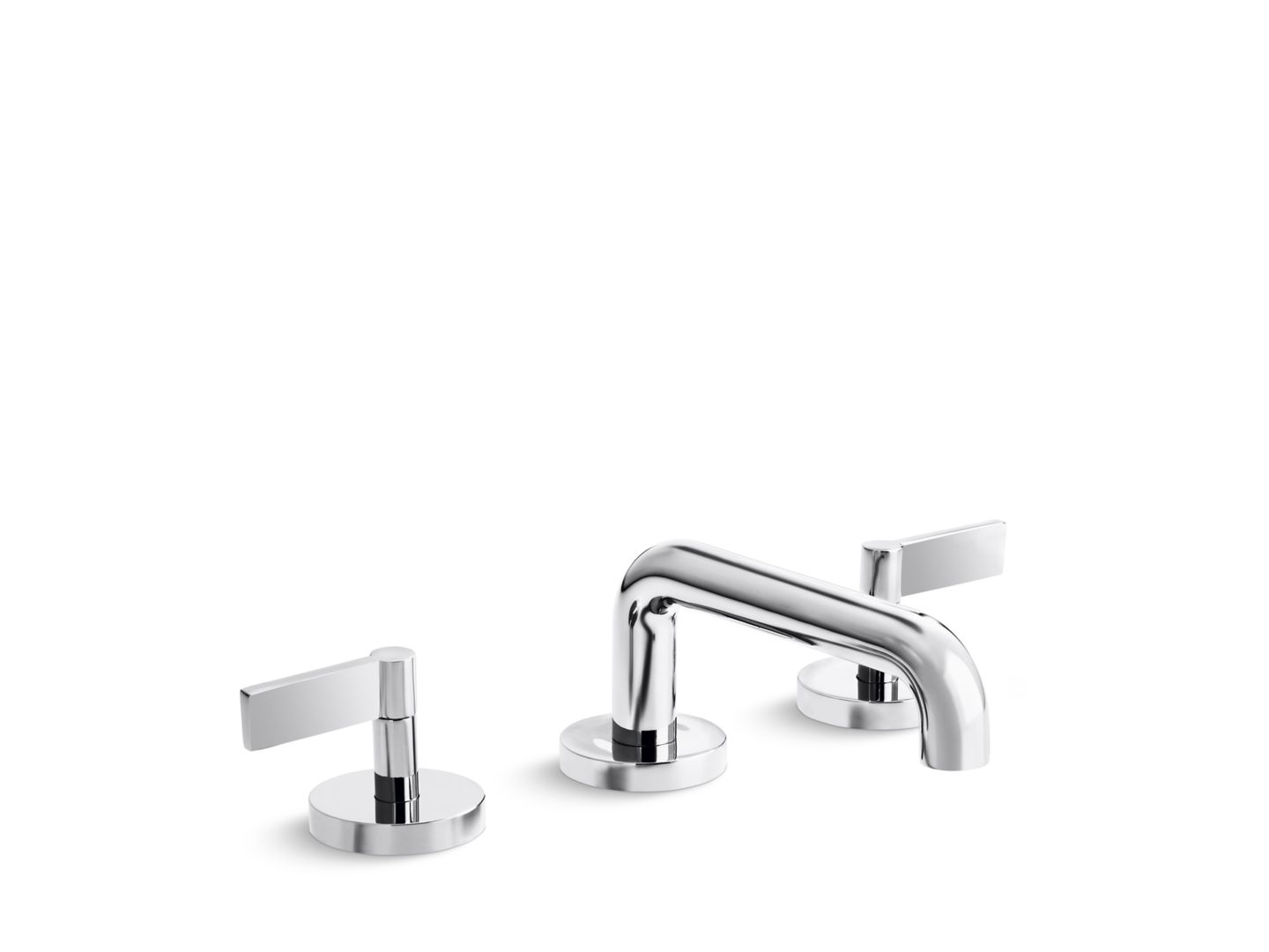 One Sink Faucet, Low Spout, Lever Handles