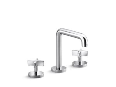 Sink Faucet, Tall Spout, Cross Handles