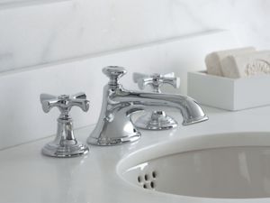 Sink Faucet, Noble Spout, Cross Handles