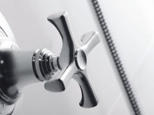Pressure Balance Trim with Diverter, Cross Handle
