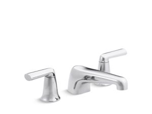 Deck-Mount Bath Faucet, Lever Handles