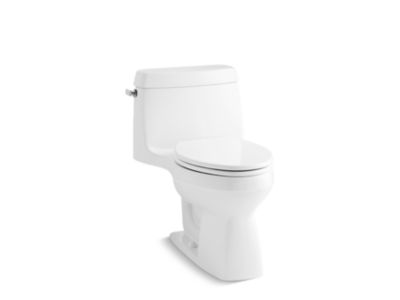 One-Piece High-Efficiency Toilet, Less Seat