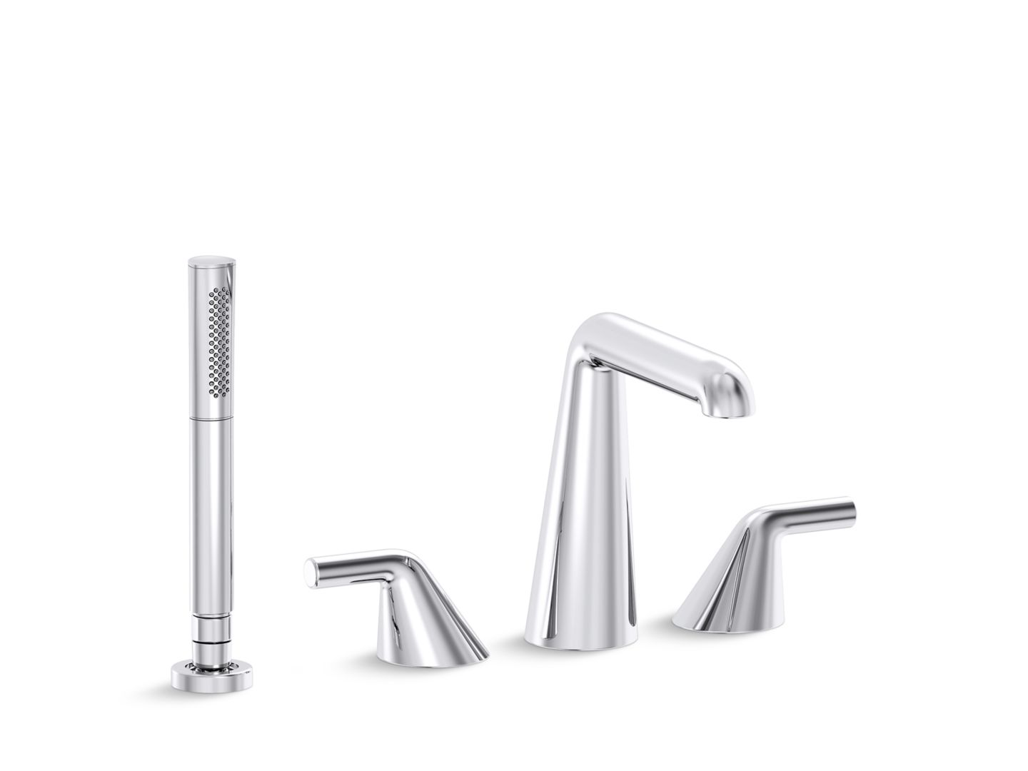 Taper by Bjarke Ingels Deck-Mount Bath Faucet with Diverter