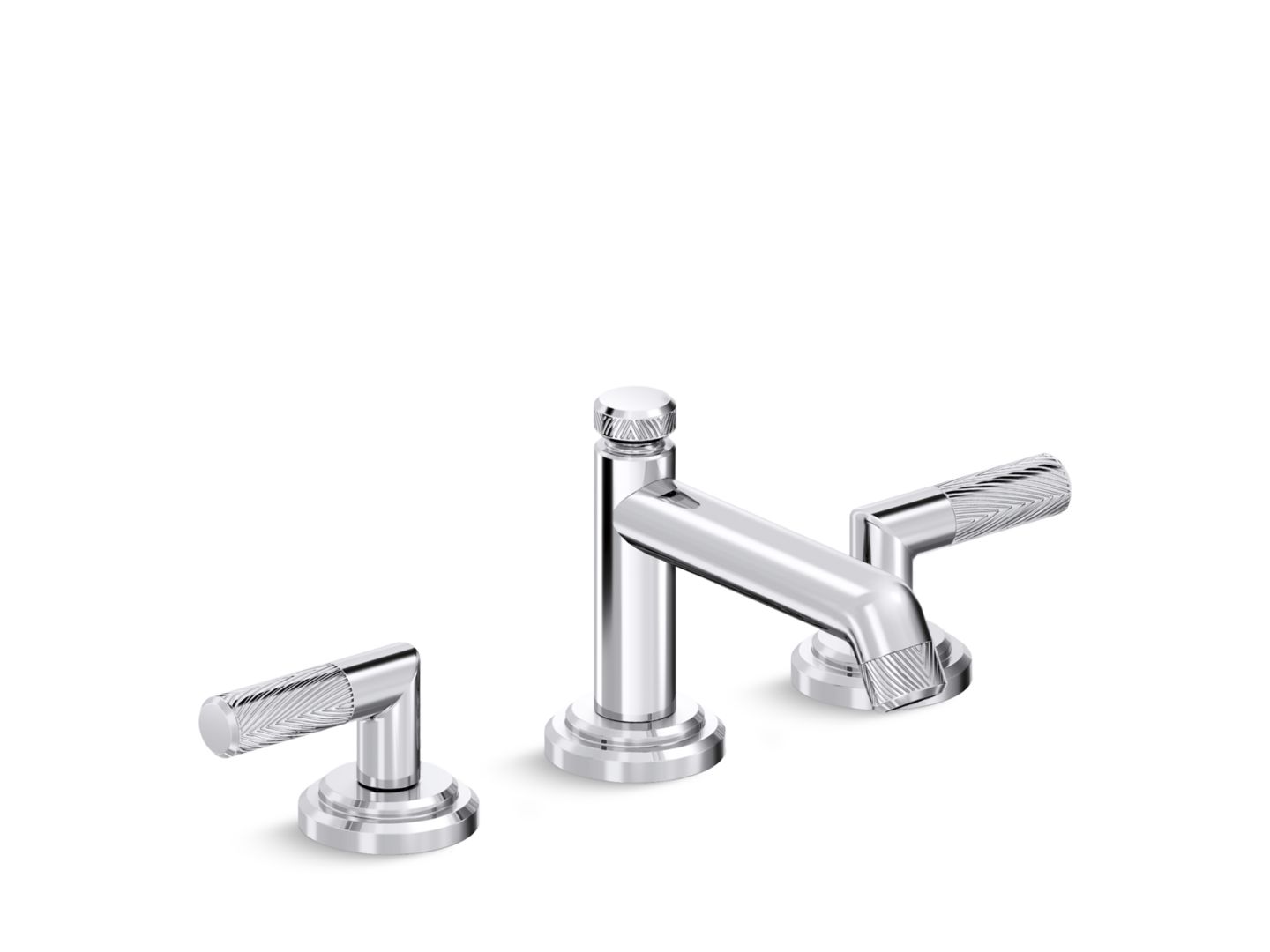 Pinna Paletta Sink Faucet, Low Spout Lever Handles by Laura Kirar