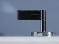 Sink Faucet, Low Spout, Nero Marquina Handles 4