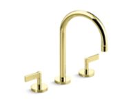 Sink Faucet, Gooseneck Spout, Lever Handles 0