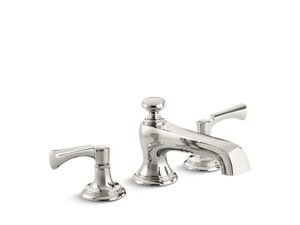 Deck-Mount Bath Faucet, Lever Handles