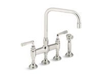 Kitchen Faucet with Sidespray, Lever Handles 0