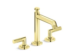 Deck-Mount Bath Faucet with Diverter