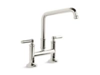 Deck-Mount Bridge Faucet, Lever Handles 0