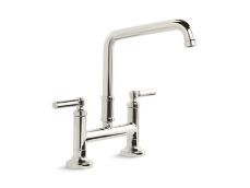 Quincy™ Deck-Mount Bridge Faucet, Lever Handles