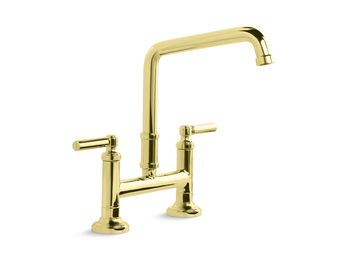 Quincy Deck-Mount Bridge Faucet, Lever Handles