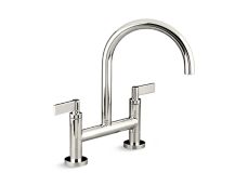 One™ Deck-Mount Bridge Kitchen Faucet, Lever Handles