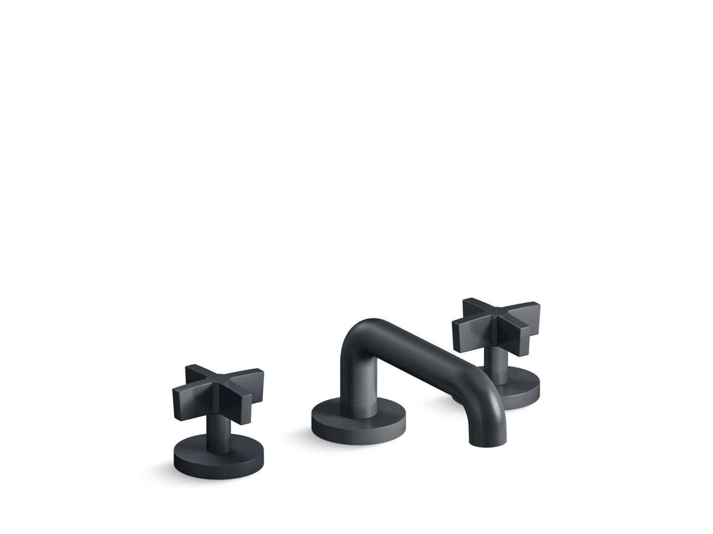 One Sink Faucet, Low Spout, Cross Handles