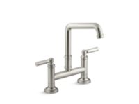 Deck-Mount Bridge Faucet, Lever Handles 0