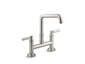 Deck-Mount Bridge Faucet, Lever Handles