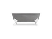 Freestanding Claw Foot Bathtub with Primed Exterior 0