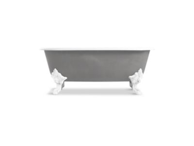 Freestanding Claw Foot Bathtub with Primed Exterior