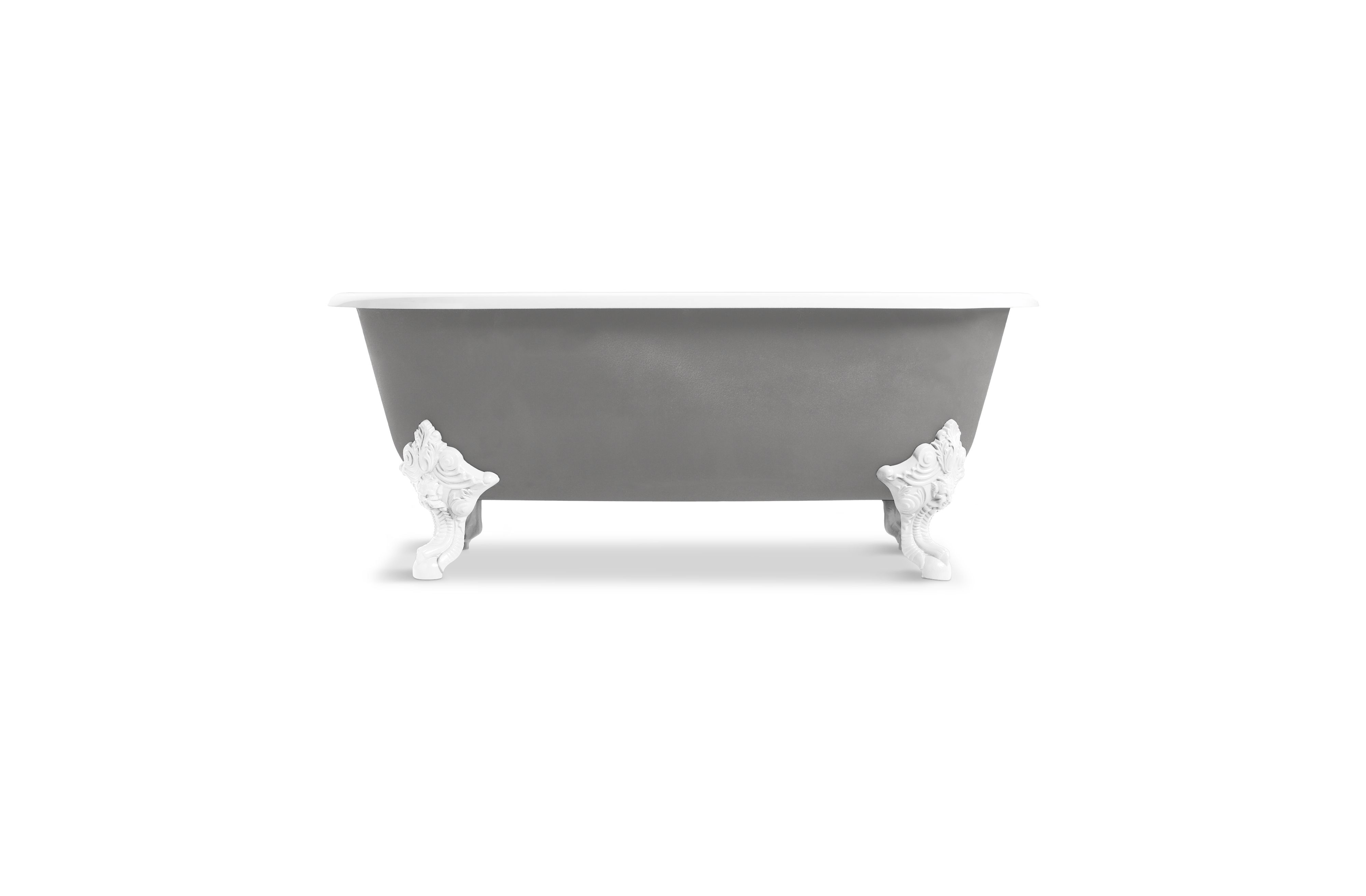 Circe™ — Freestanding Claw Foot Bathtub with Primed Exterior
