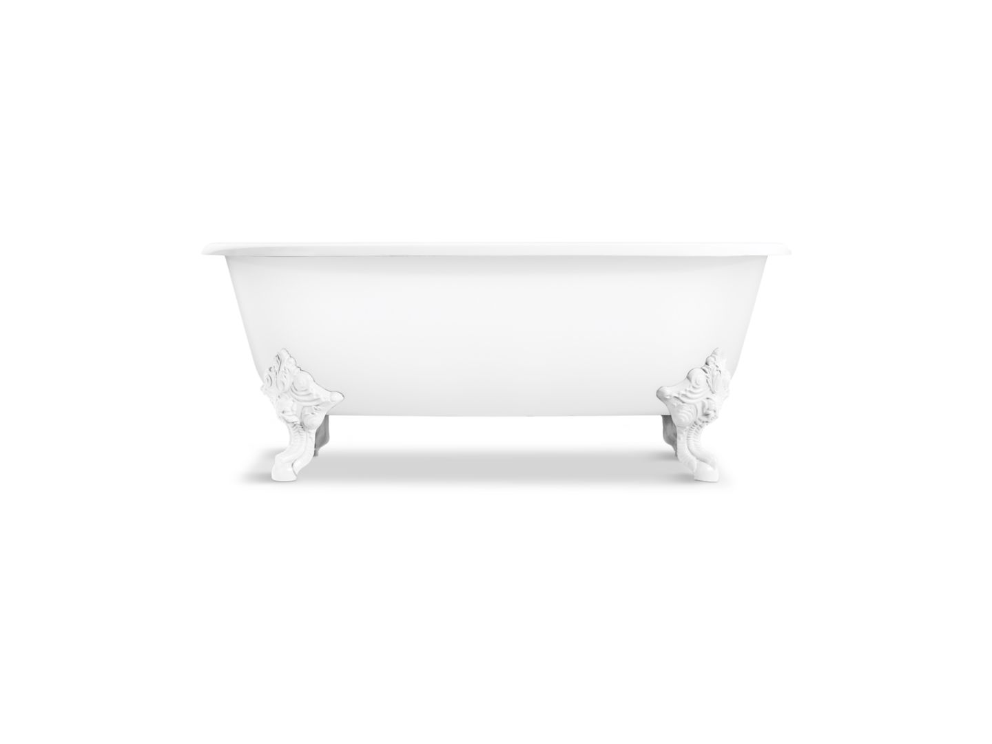 Circe Claw Foot Freestanding Bathtub with White Exterior