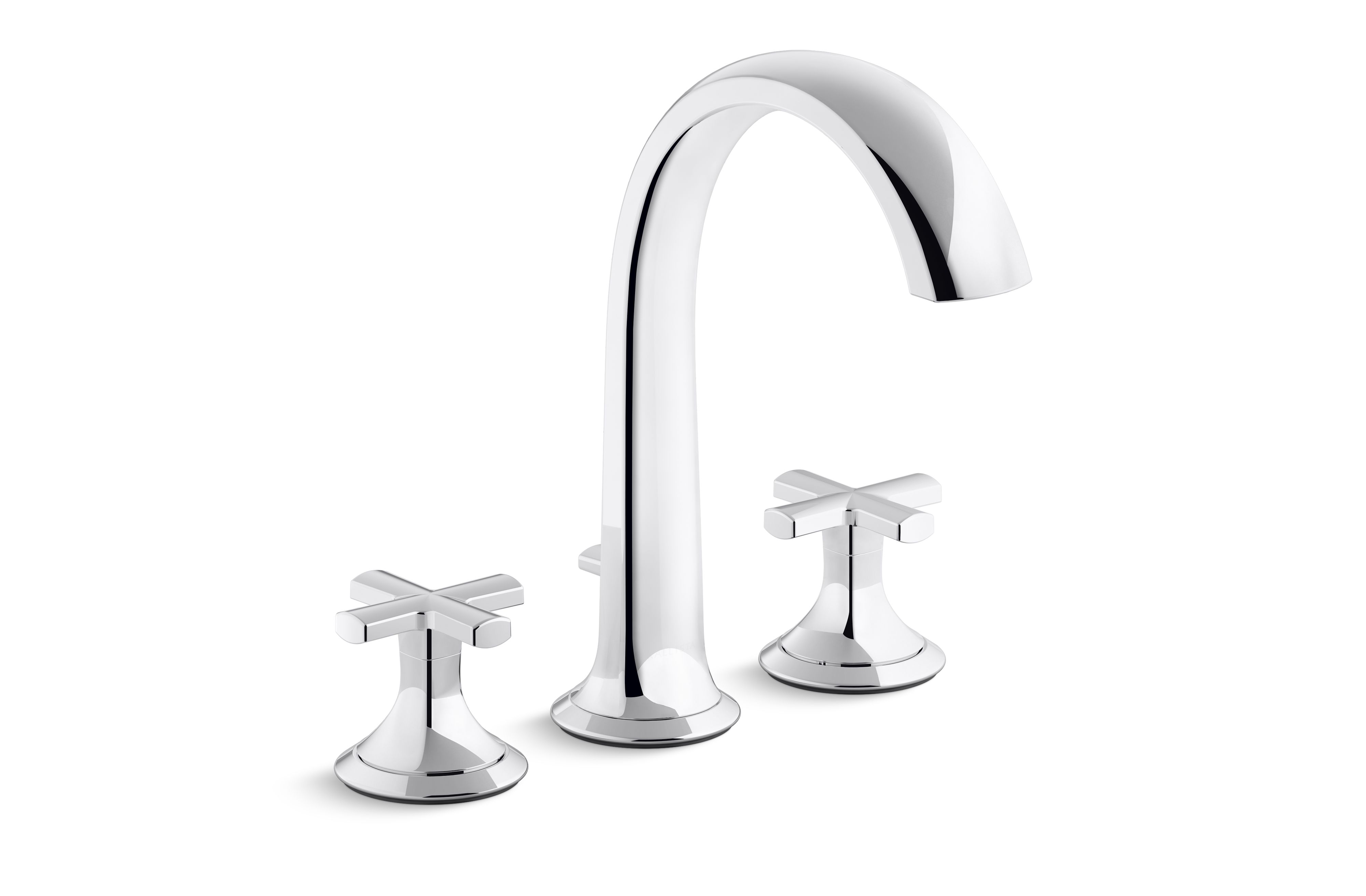 Script® — Deck-Mount Bath Faucet with Diverter, Cross Handles
