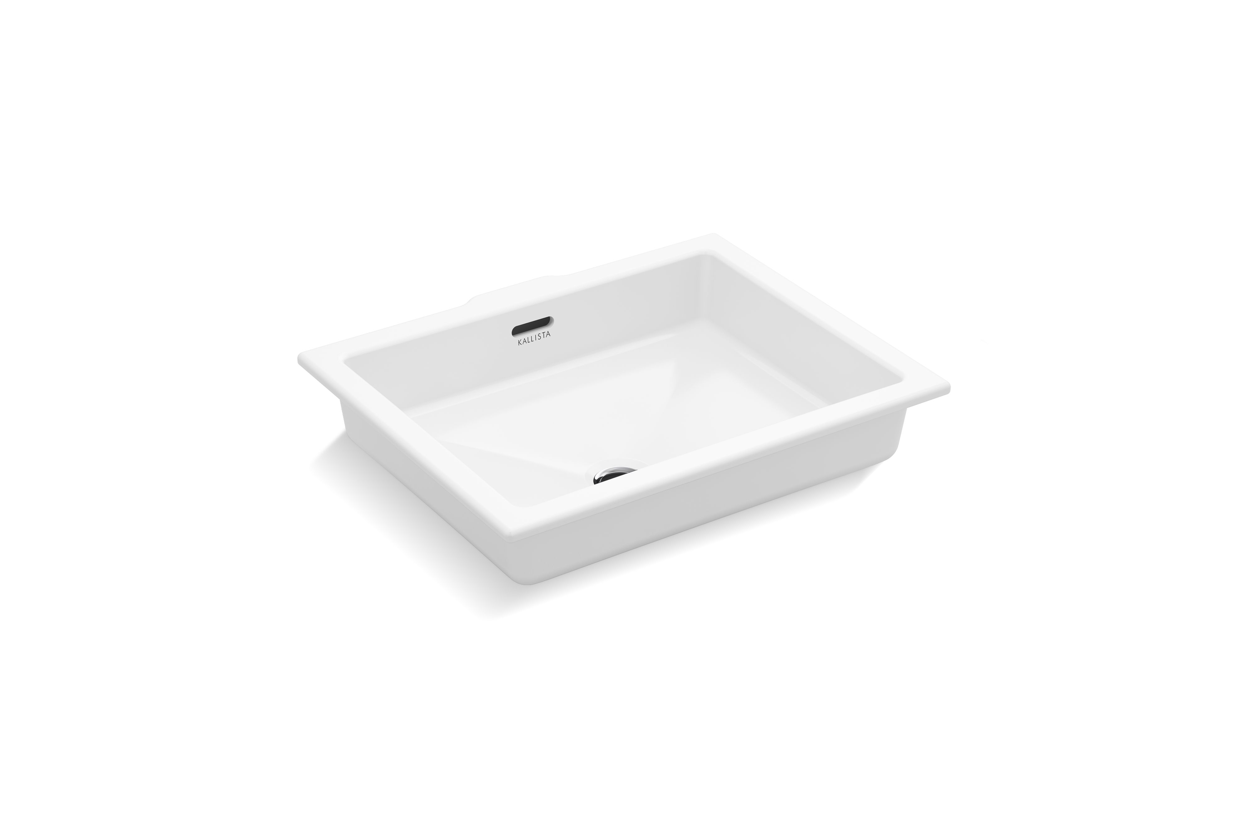 Perfect — Under-mount Sink, Centric Rectangle w/ Overflow, Glazed