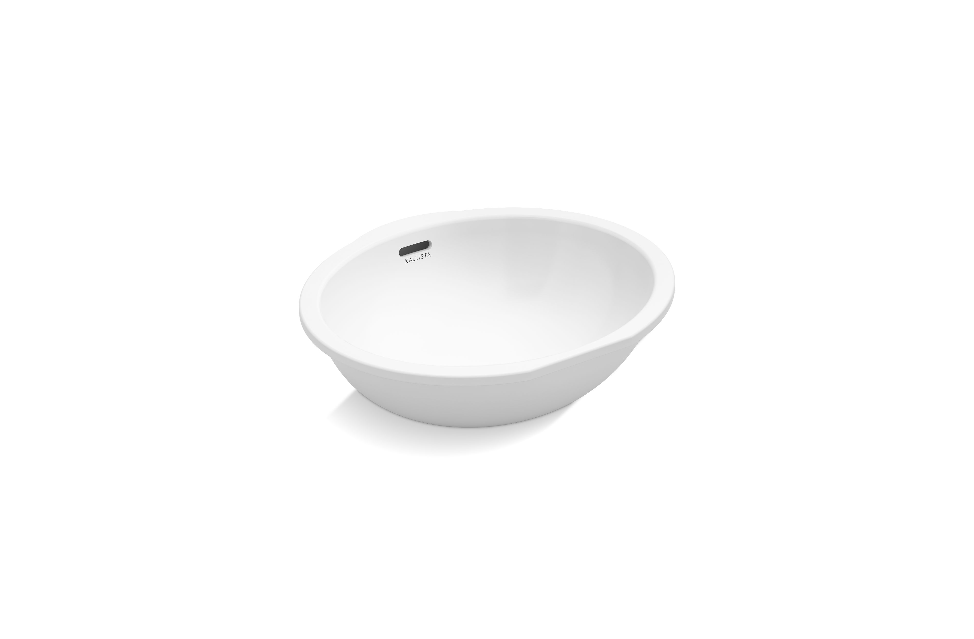 Perfect — Under-mount Sink, Soft Oval with Overflow, Glazed