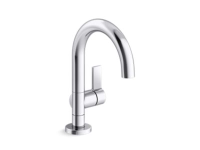 Single-control sink faucet