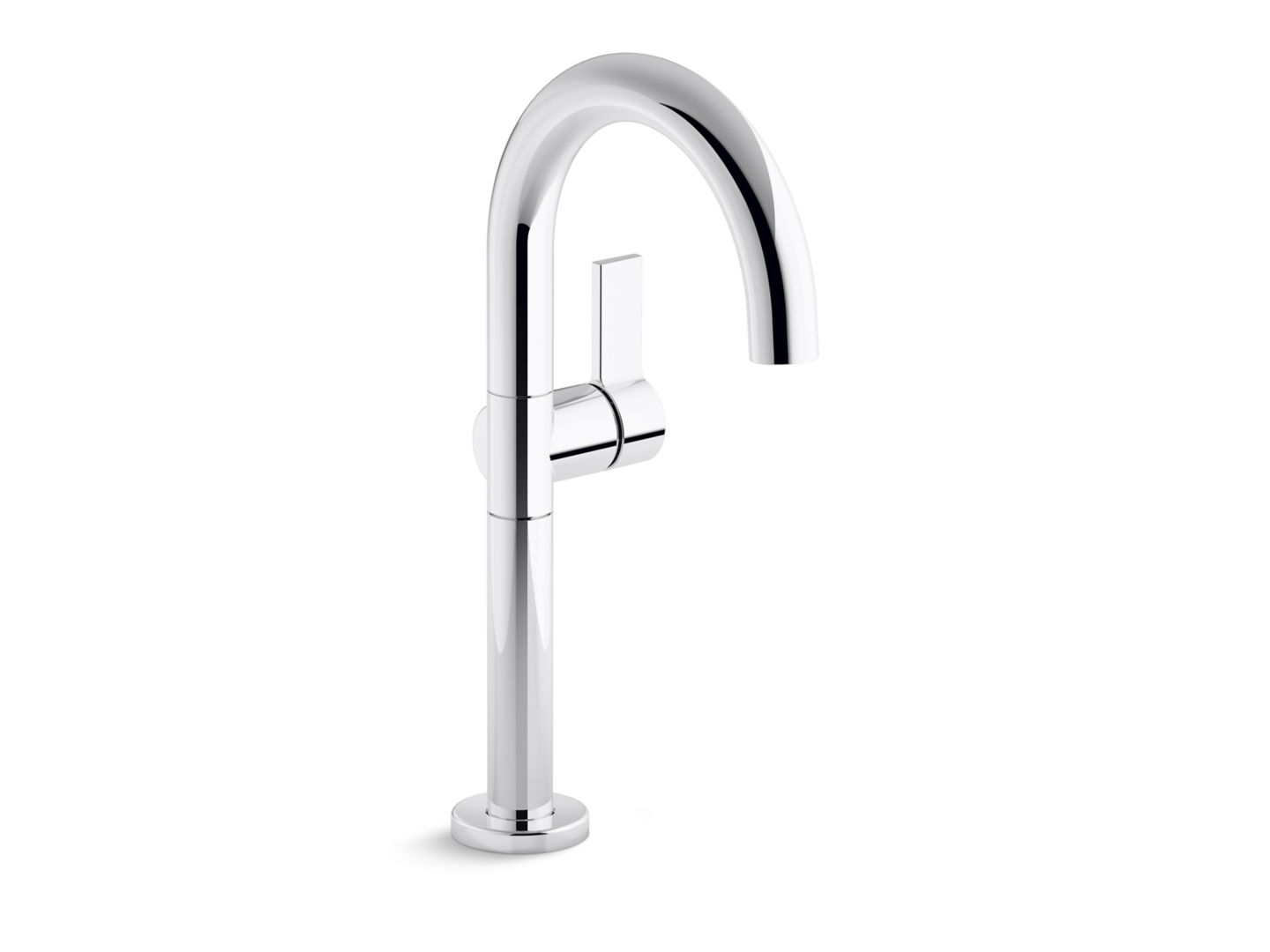 One Single-Control Sink Faucet, Tall Spout