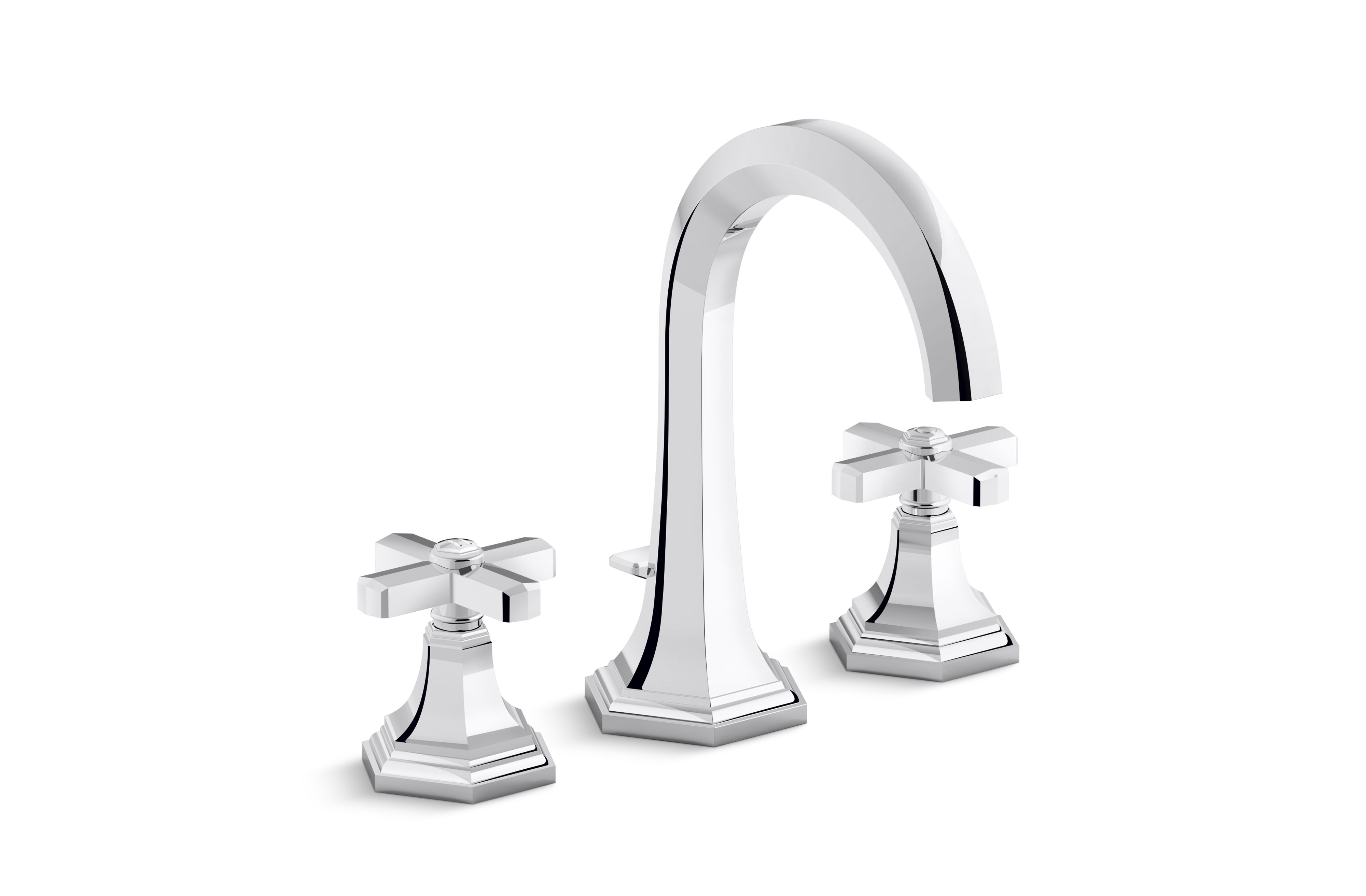 For Town — Sink Faucet, Tall Spout, Cross Handle