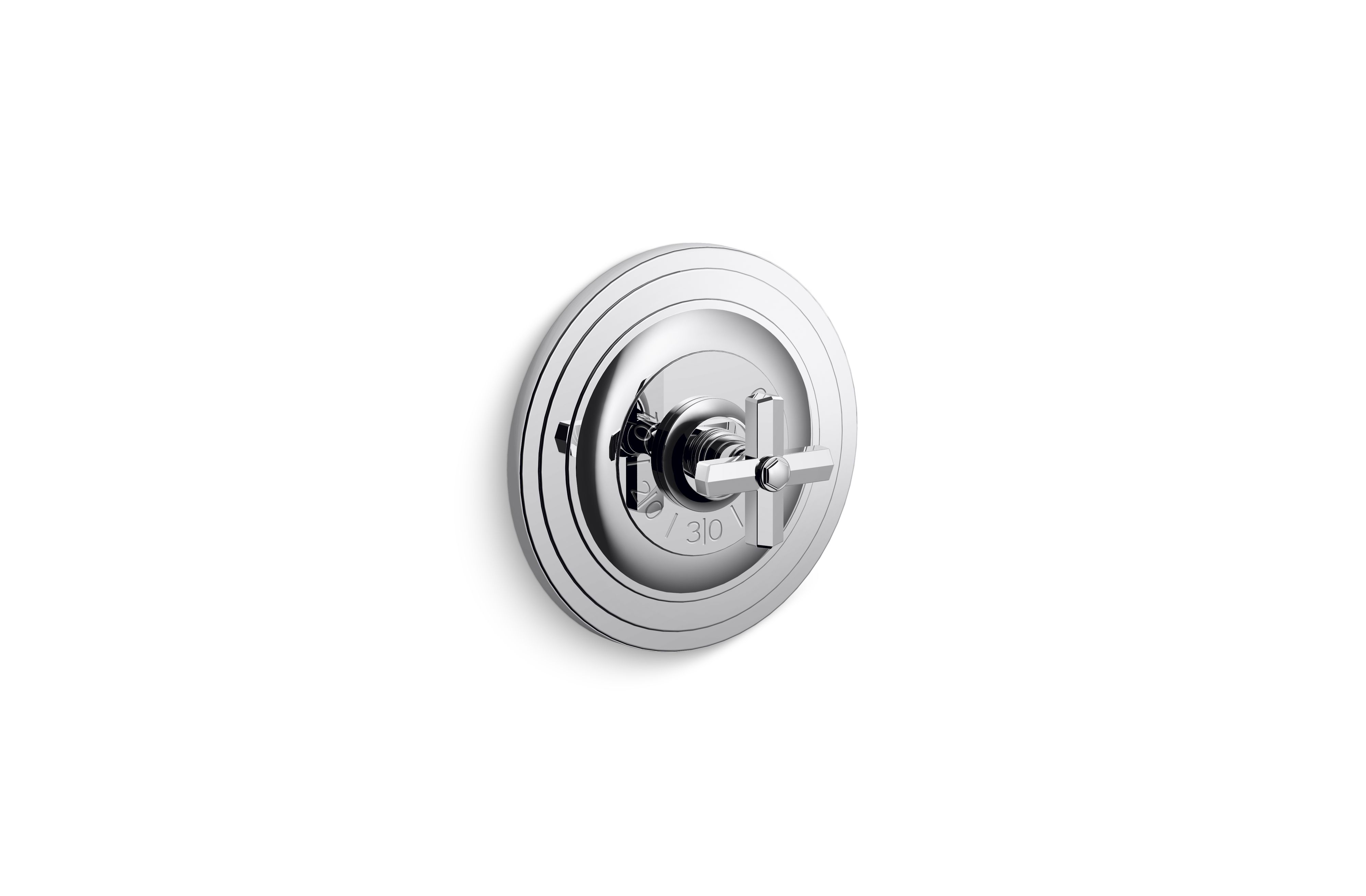 For Town — Thermostatic Trim, Cross Handle