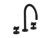 Sink Faucet, Gooseneck Spout, Cross Handles 0