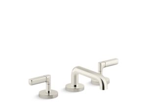 Sink faucet, low spout, lever handles