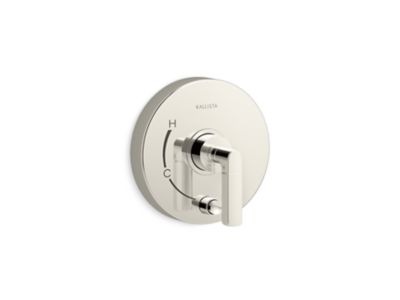 Pressure balance trim with diverter, lever handle