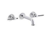 Wall-Mount Sink Faucet, Lever Handles 0