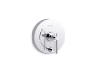 Pressure balance trim with diverter, lever handle 0