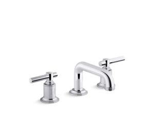 Sink faucet, low spout, lever handles