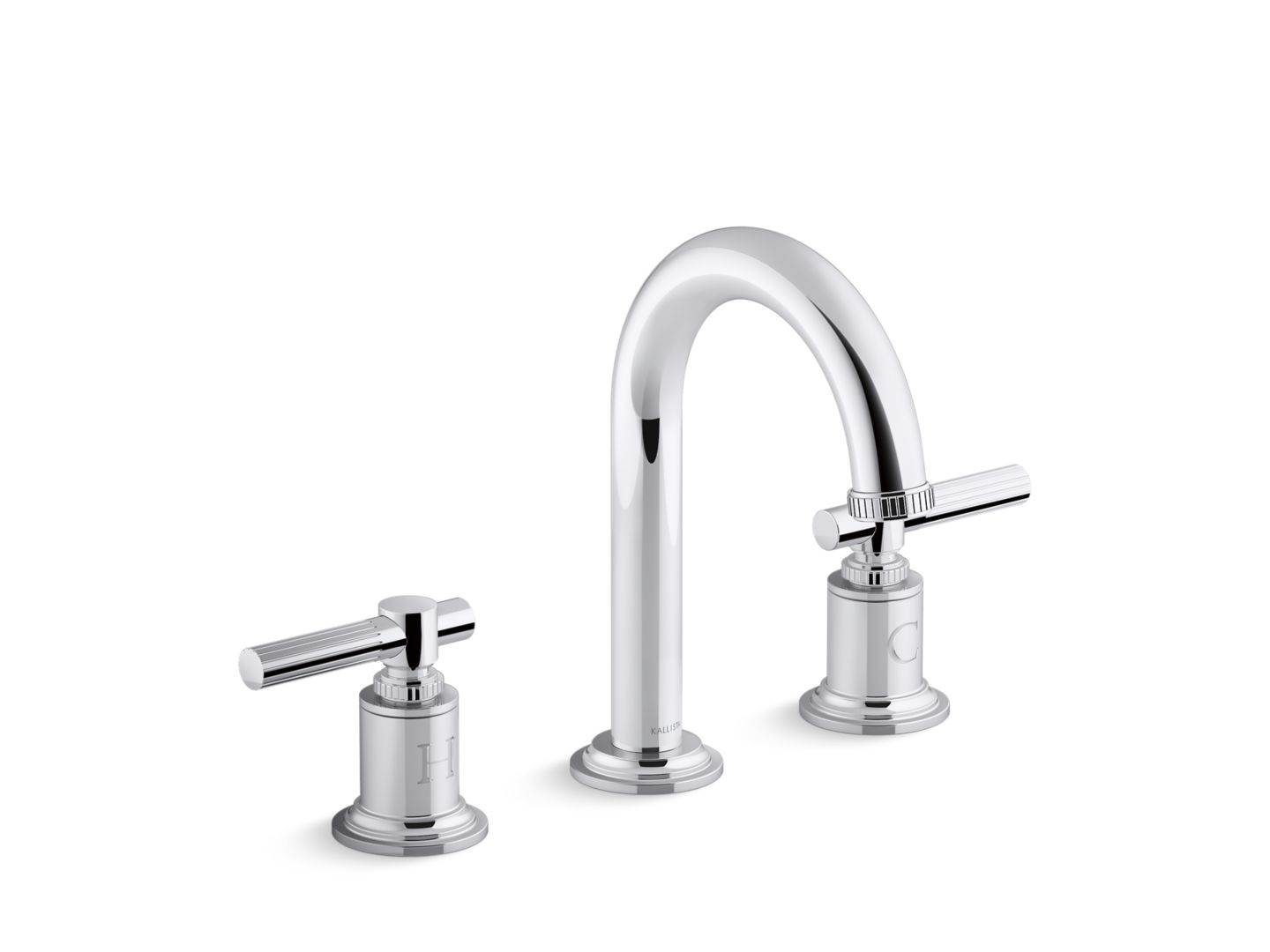 Central Park West Sink Faucet, Arch Spout, Lever Handles