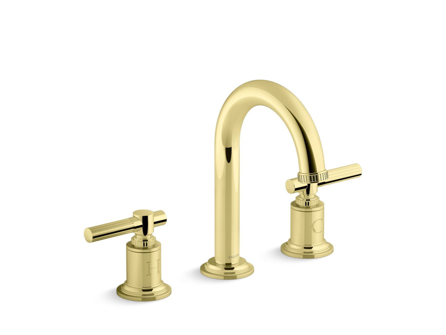 Central Park West Sink Faucet, Arch Spout, Lever Handles