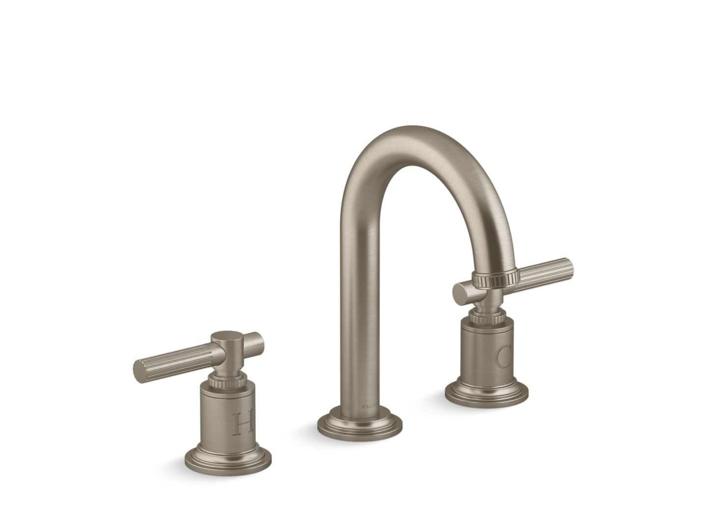 Central Park West Sink Faucet, Arch Spout, Lever Handles