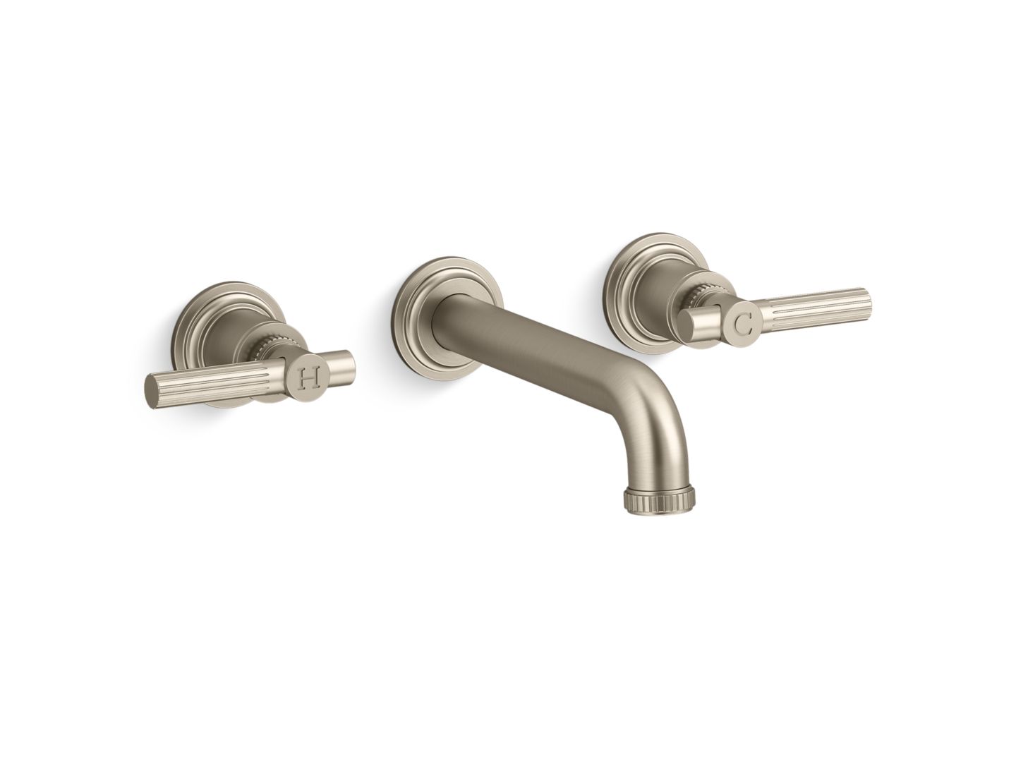 Central Park West Wall-Mount Sink Faucet, Lever Handles